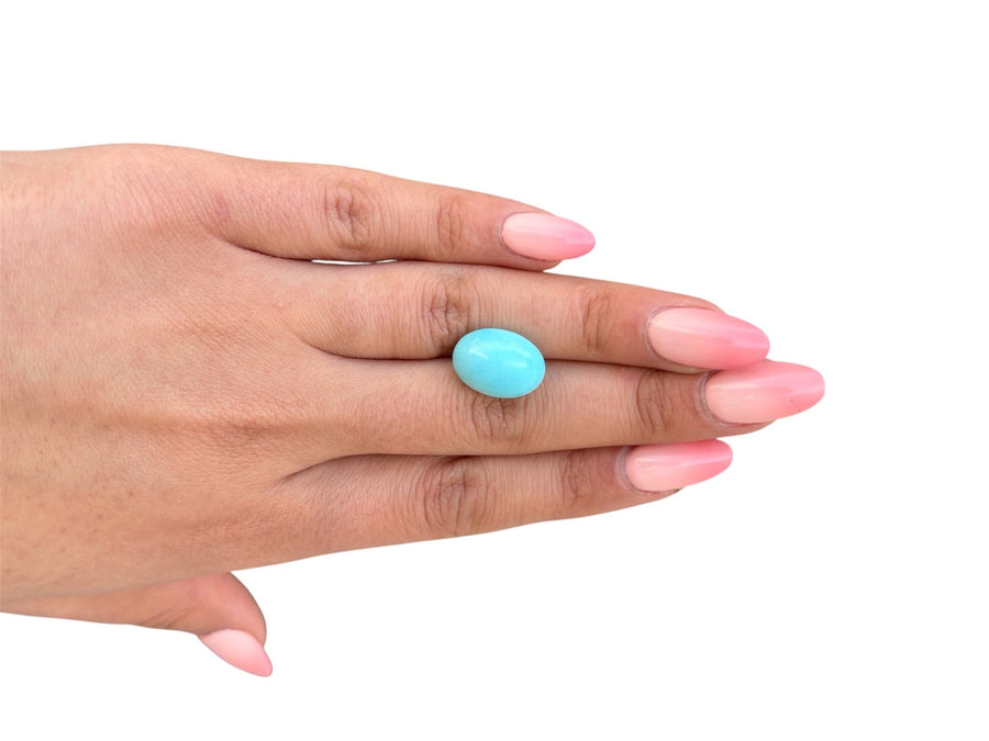 10.85ct Persian Robins Egg Blue Natural Turquoise - Kingdom Jewelry