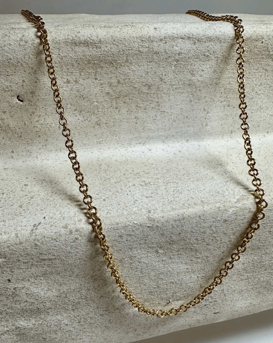 10K Gold 2mm Smooth Cable - Kingdom Jewelry