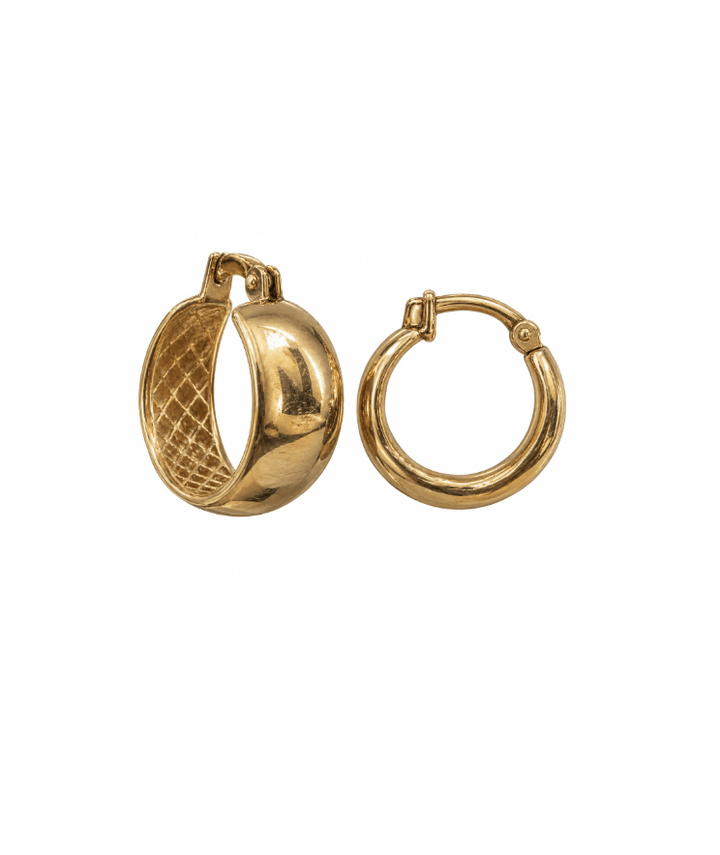10K Gold Hoop Earrings - Kingdom Jewelry