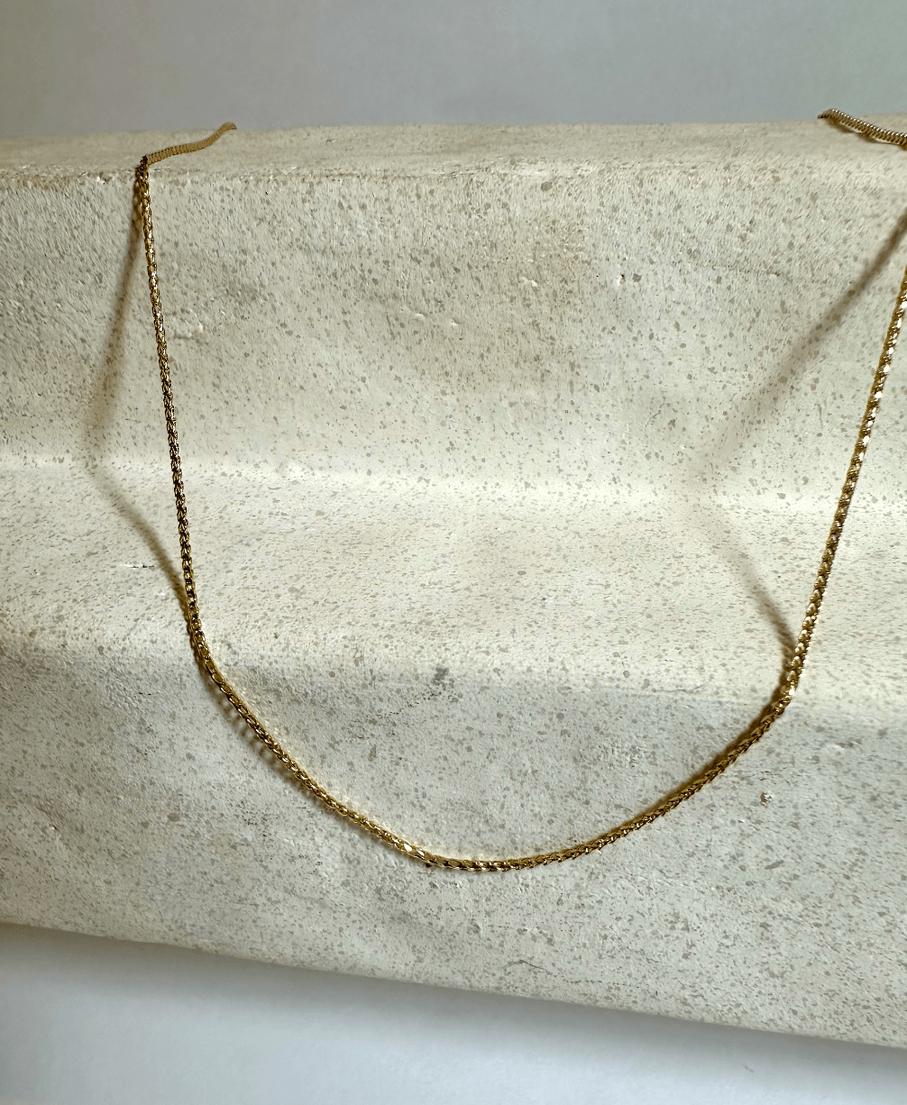 10K Gold Thin Franco Chain - Kingdom Jewelry