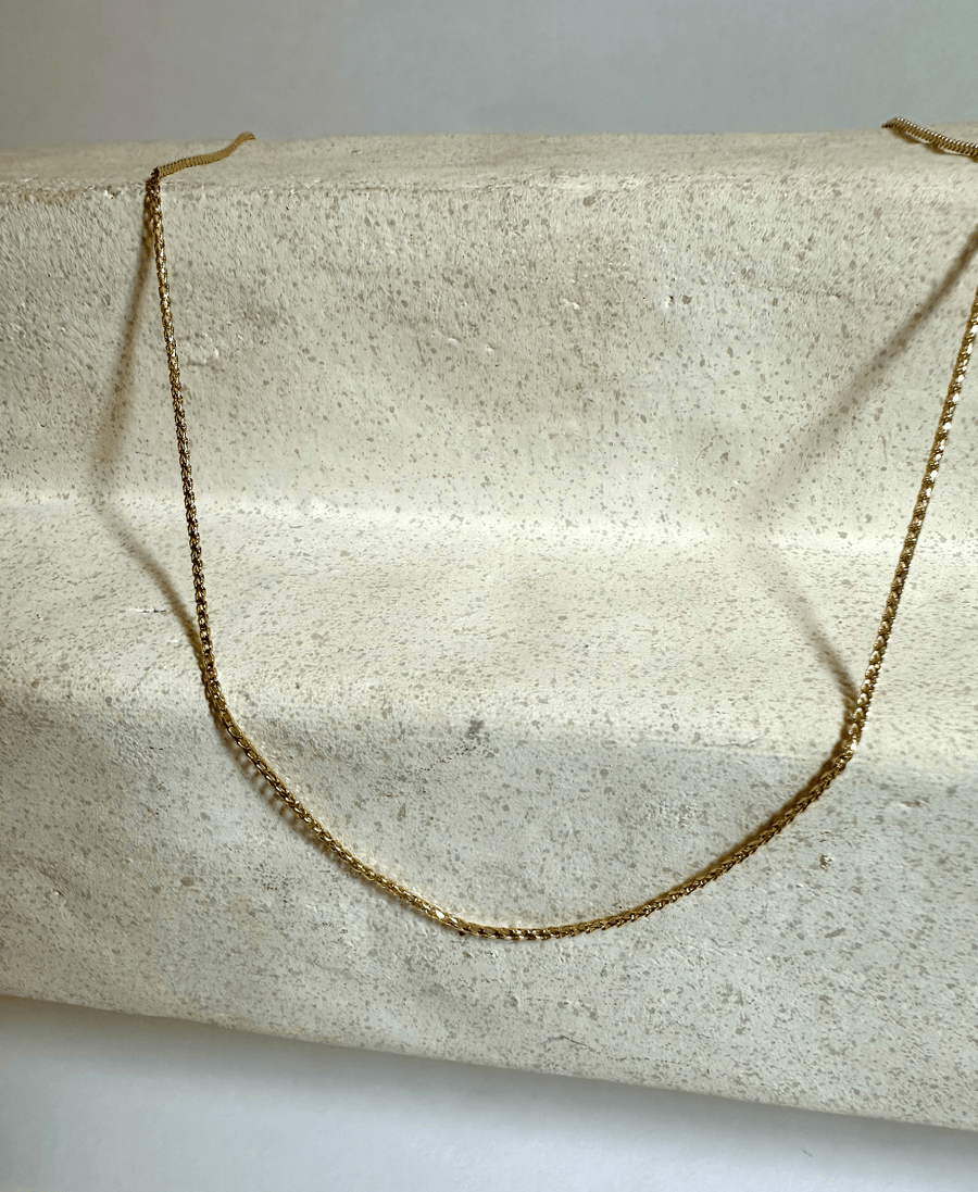 10K Gold Thin Franco Chain - Kingdom Jewelry