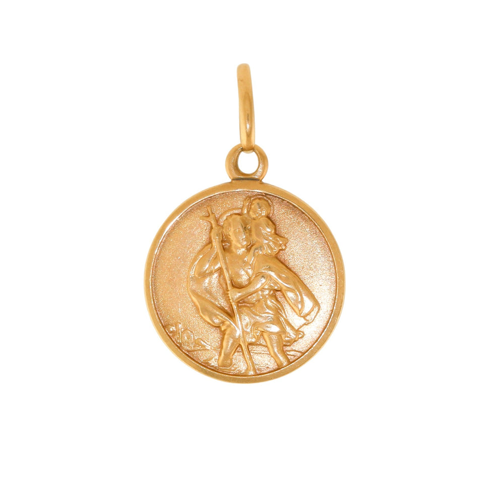 
                      
                        10k Gold x 15mm "St. Christopher" Charm Pendant - Kingdom Jewelry
                      
                    