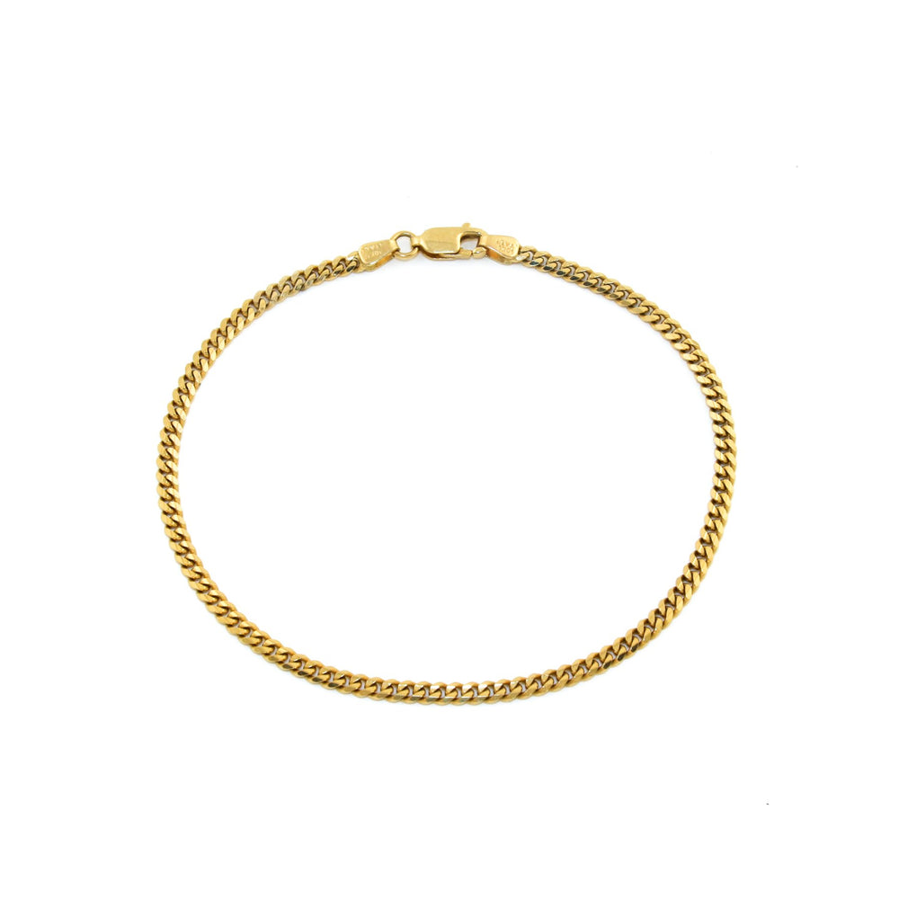 
                      
                        10K Gold x 2mm Curb Chain Bracelet - Kingdom Jewelry
                      
                    