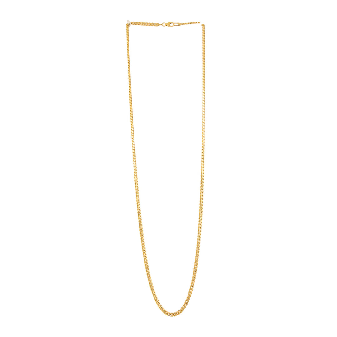 10k Gold x 3mm Curb Link Chain Necklace - Kingdom Jewelry