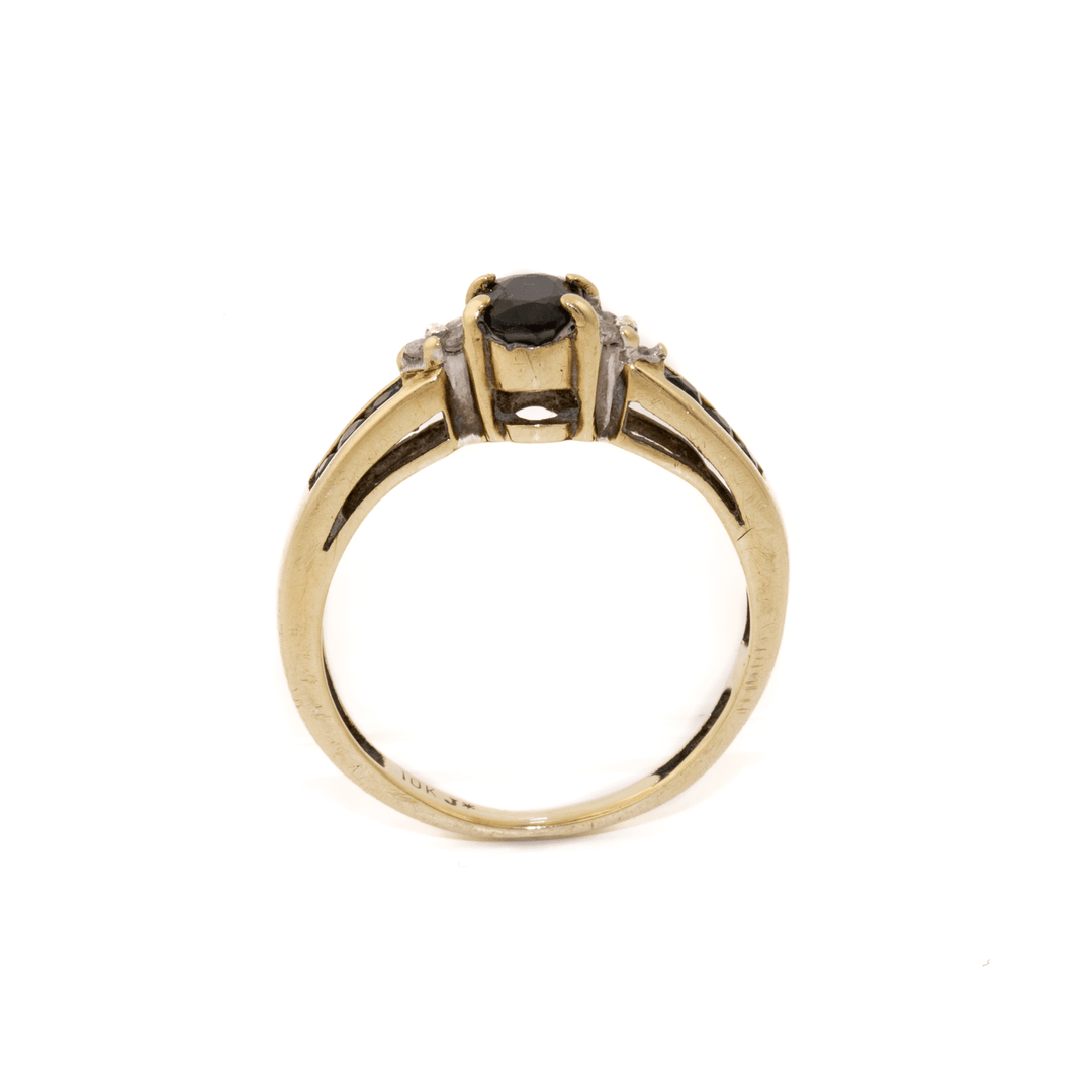 10k Gold x Accented Sapphire & Diamond Ring - Kingdom Jewelry