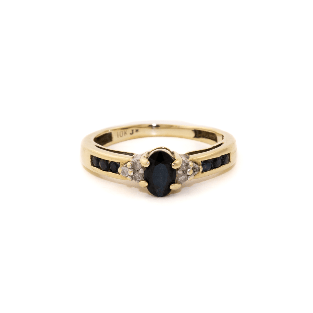 10k Gold x Accented Sapphire & Diamond Ring - Kingdom Jewelry