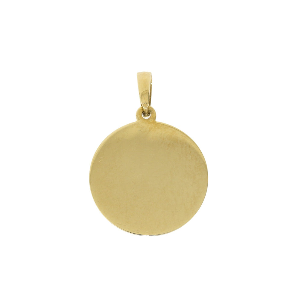 10K Gold x Blank Charm Pendant - Kingdom Jewelry