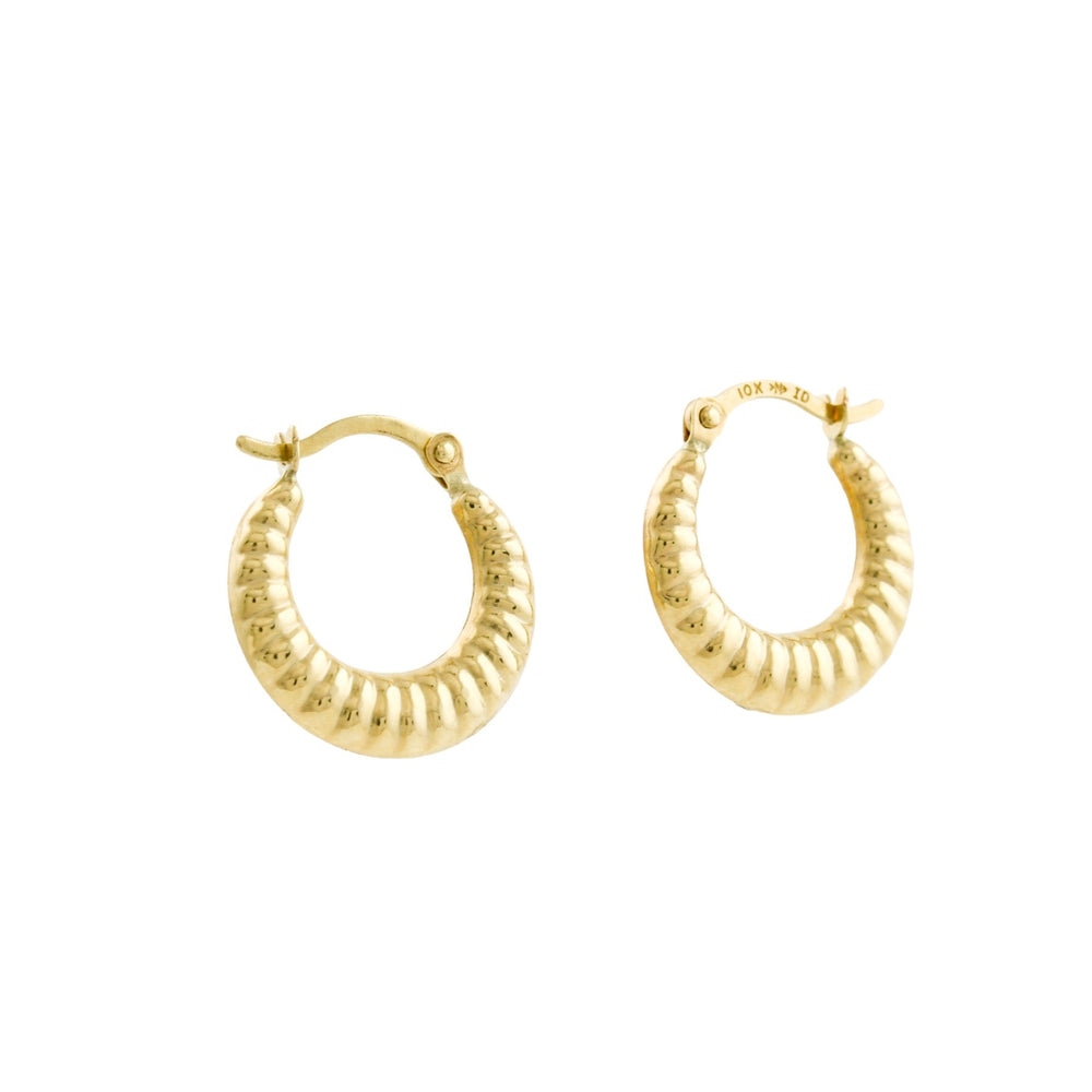 
                      
                        10K Gold x 'Croissant' Creole Hoops - Kingdom Jewelry
                      
                    