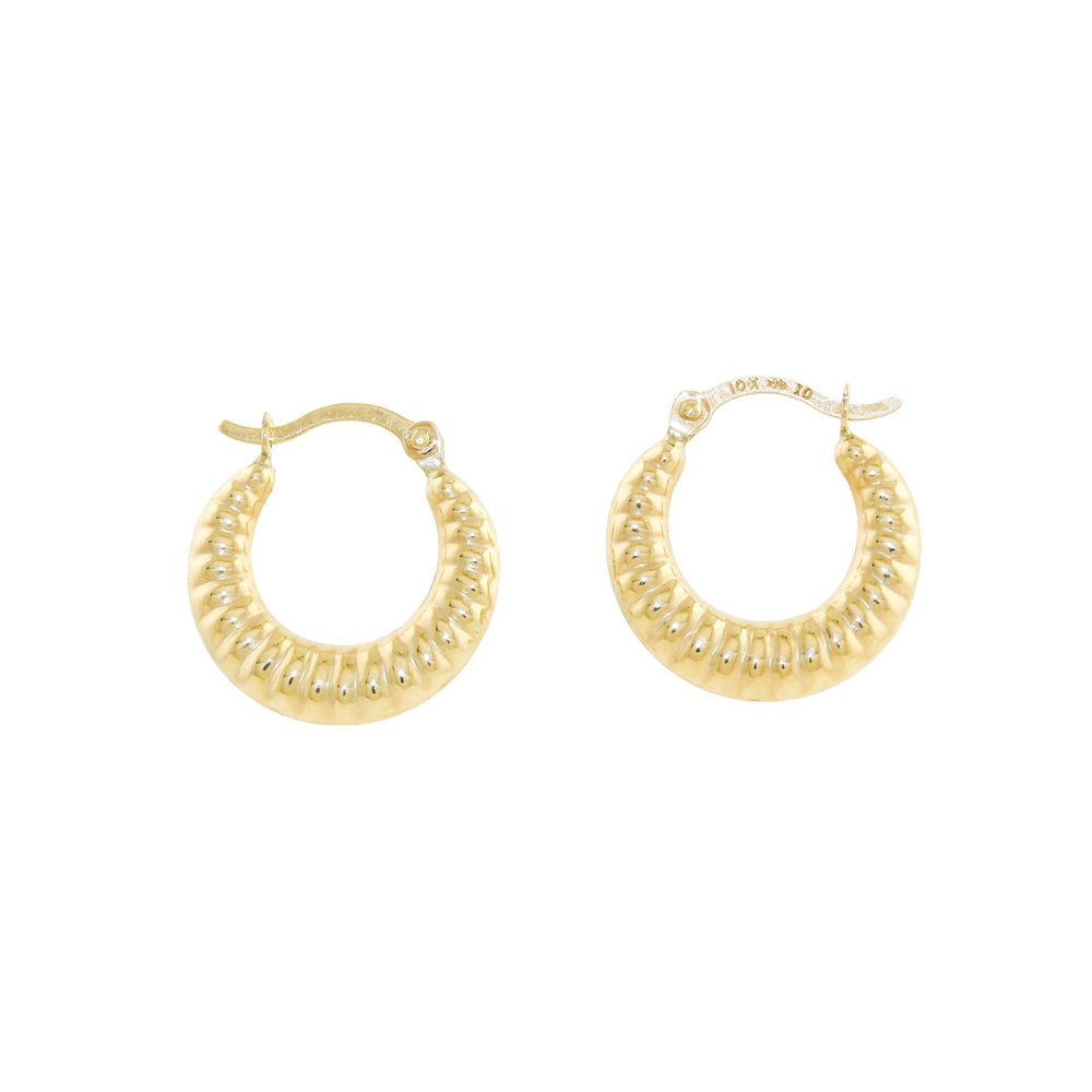 
                      
                        10K Gold x 'Croissant' Creole Hoops - Kingdom Jewelry
                      
                    