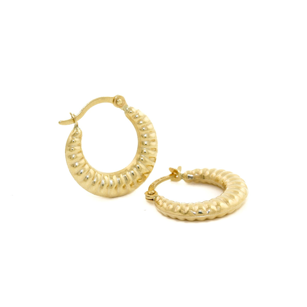 
                      
                        10K Gold x 'Croissant' Creole Hoops - Kingdom Jewelry
                      
                    