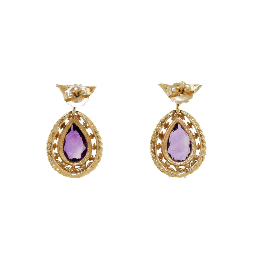 
                  
                    10k Gold x Regal Amethyst & Diamond Earrings - Kingdom Jewelry
                  
                