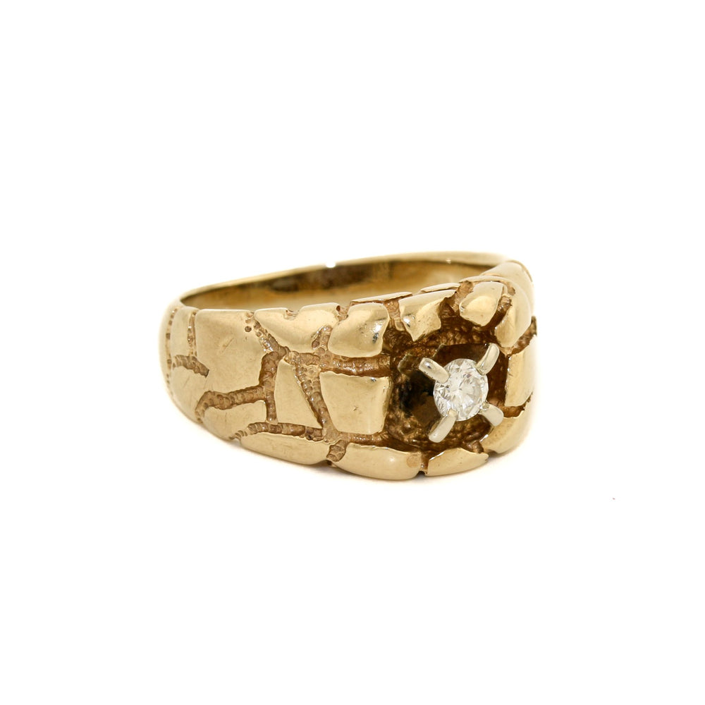 
                      
                        10k Gold x "Rubble Rock" Nugget Diamond Ring - Kingdom Jewelry
                      
                    