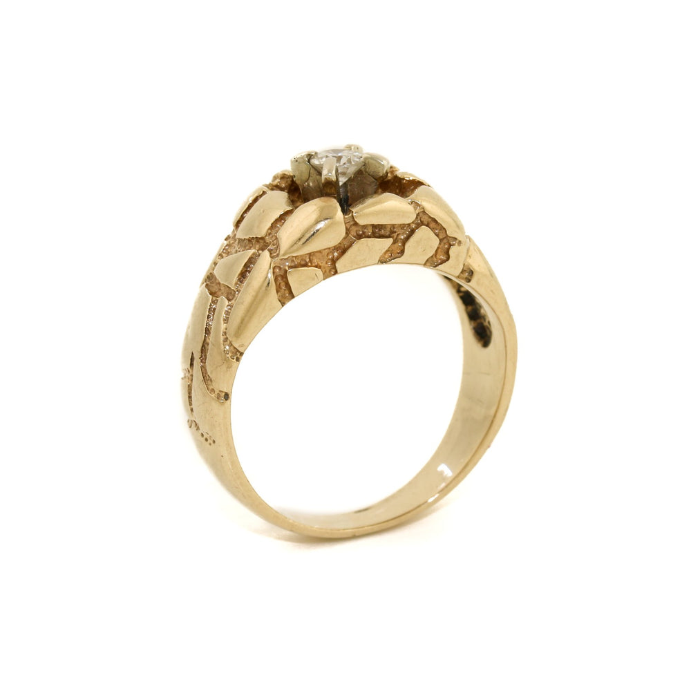 
                      
                        10k Gold x "Rubble Rock" Nugget Diamond Ring - Kingdom Jewelry
                      
                    