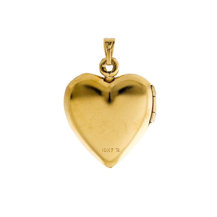 10k Gold x Vintage "I Love You" Heart Locket - Kingdom Jewelry