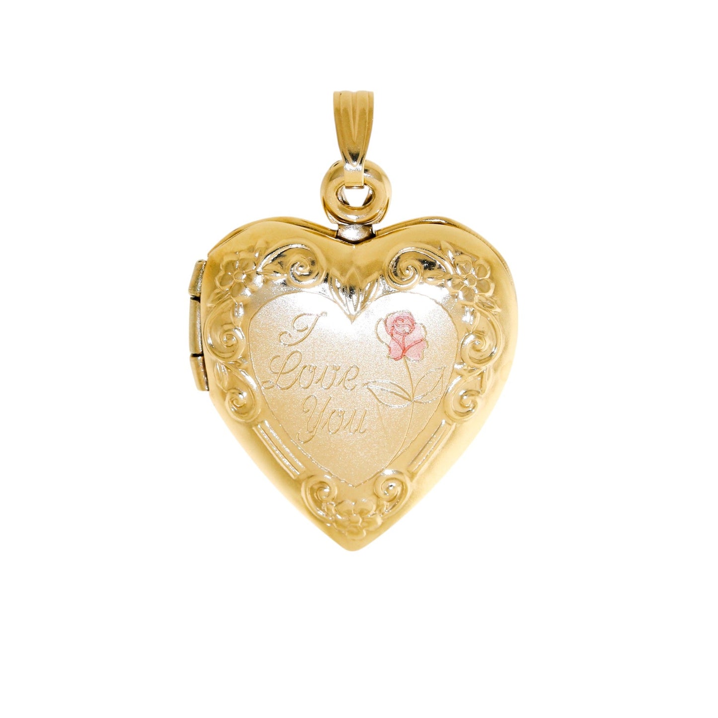 10k Gold x Vintage "I Love You" Heart Locket - Kingdom Jewelry