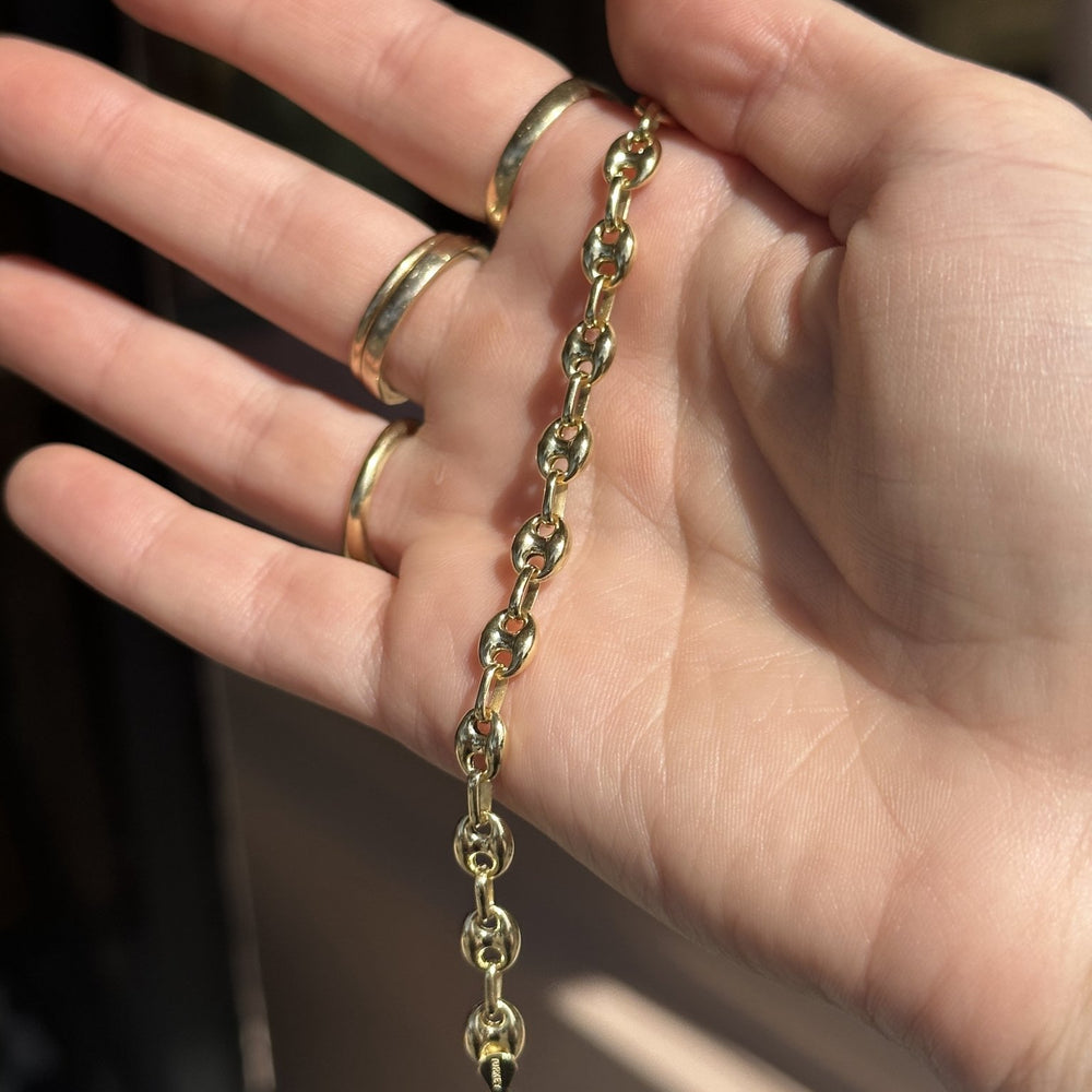 10k Mini Gucci Puff Bracelet - Kingdom Jewelry