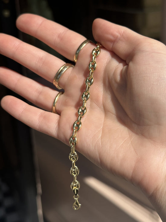 10k Mini Gucci Puff Bracelet - Kingdom Jewelry