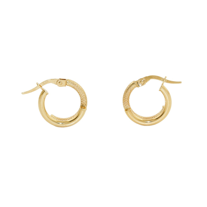 10k x Double Snake Hoop Earring - Kingdom Jewelry