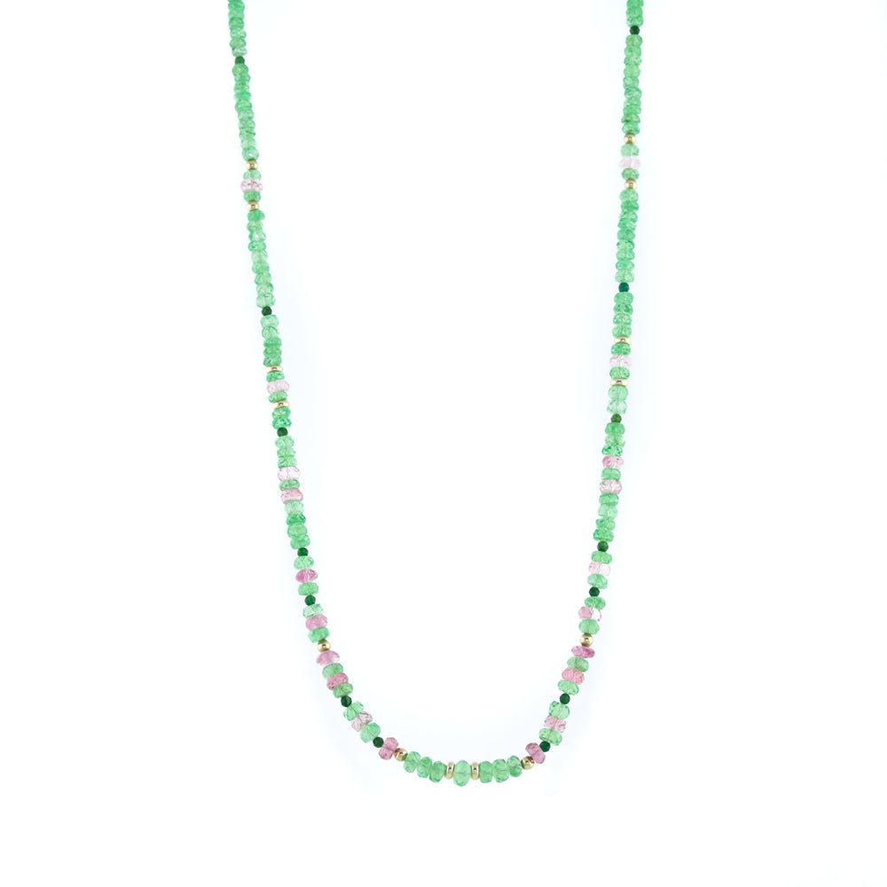 
                      
                        10k x Tsavorite & Tourmaline Beaded Gemstone Necklace - Kingdom Jewelry
                      
                    