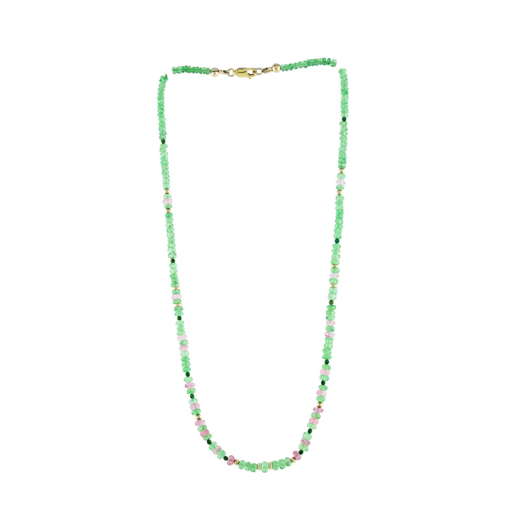 
                      
                        10k x Tsavorite & Tourmaline Beaded Gemstone Necklace - Kingdom Jewelry
                      
                    