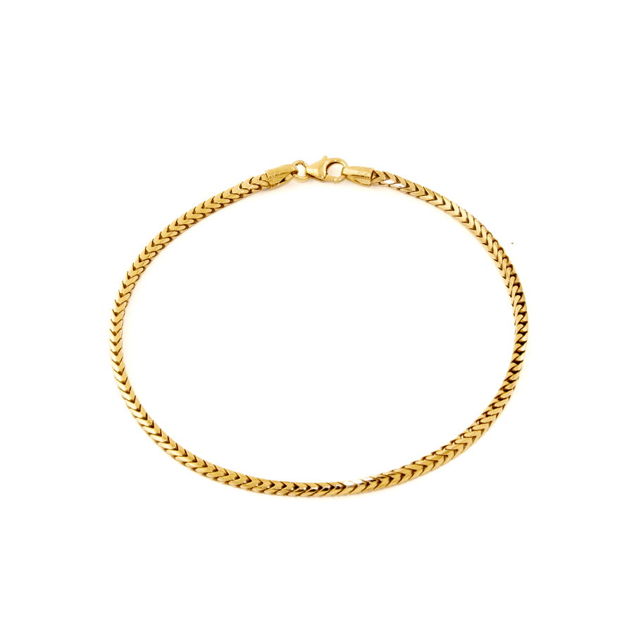 10k Yellow Gold x 2mm Venezia Link Chain Bracelet - Kingdom Jewelry