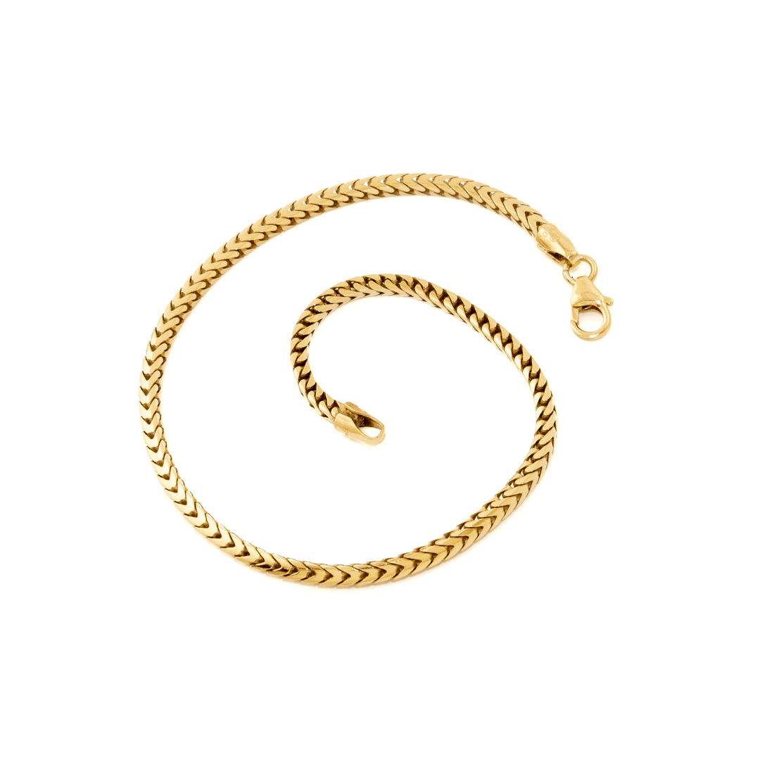 10k Yellow Gold x 2mm Venezia Link Chain Bracelet - Kingdom Jewelry