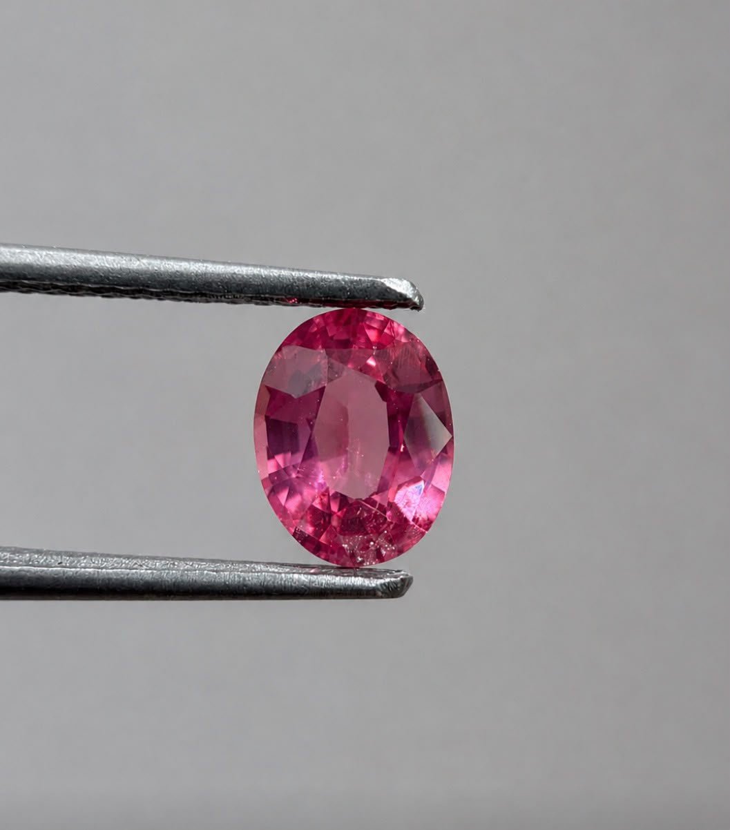 1.10ct Vivid Pink Oval Mahenge Spinel - Kingdom Jewelry