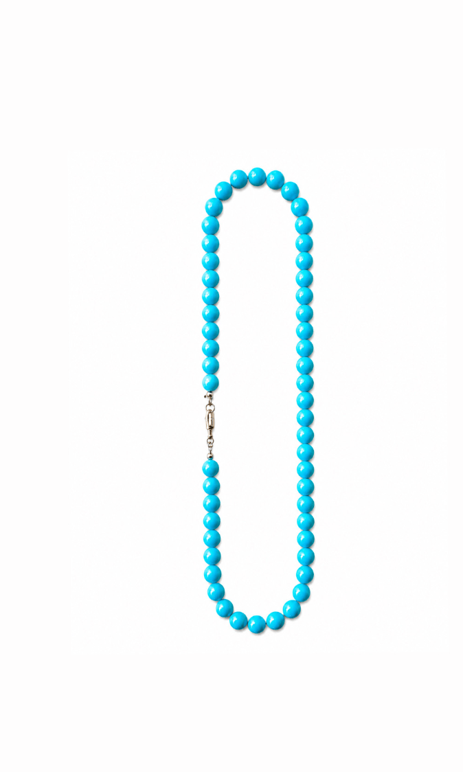 11mm AAA Sleeping Beauty Beaded Necklace - Kingdom Jewelry