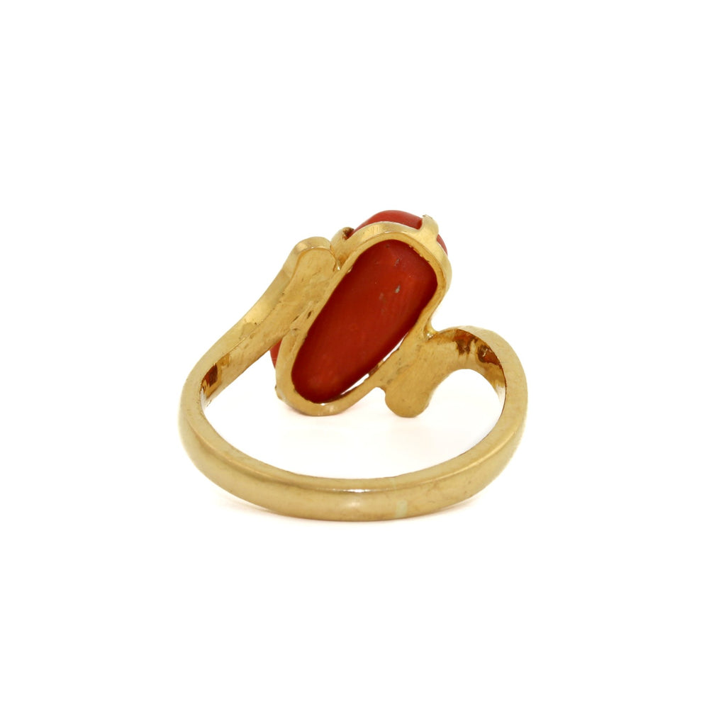 
                      
                        14 K Gold x Red Coral Cocktail Ring - Kingdom Jewelry
                      
                    