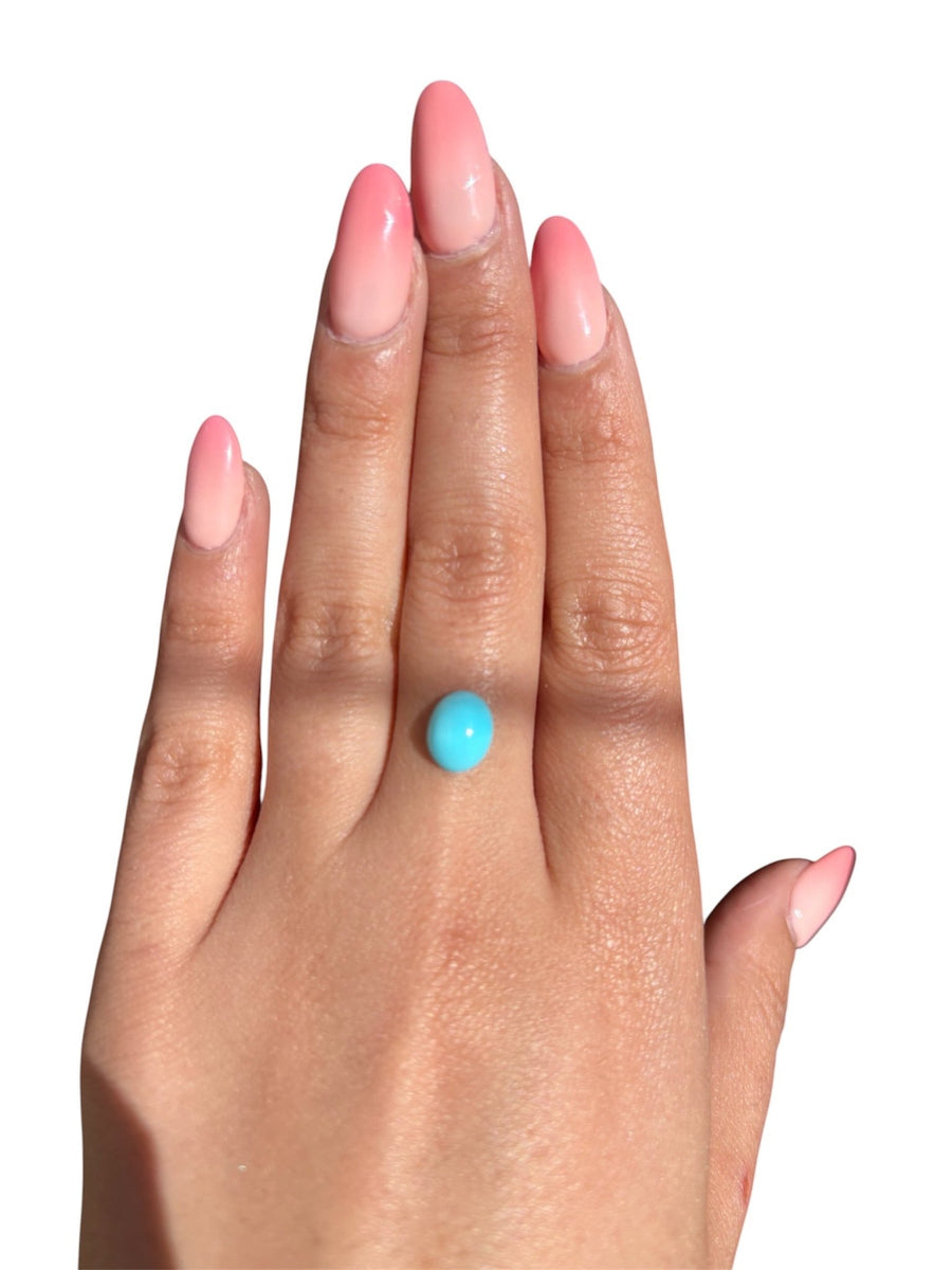 1.40 ct Persian Robins Egg Blue Natural Turquoise - sd - Kingdom Jewelry