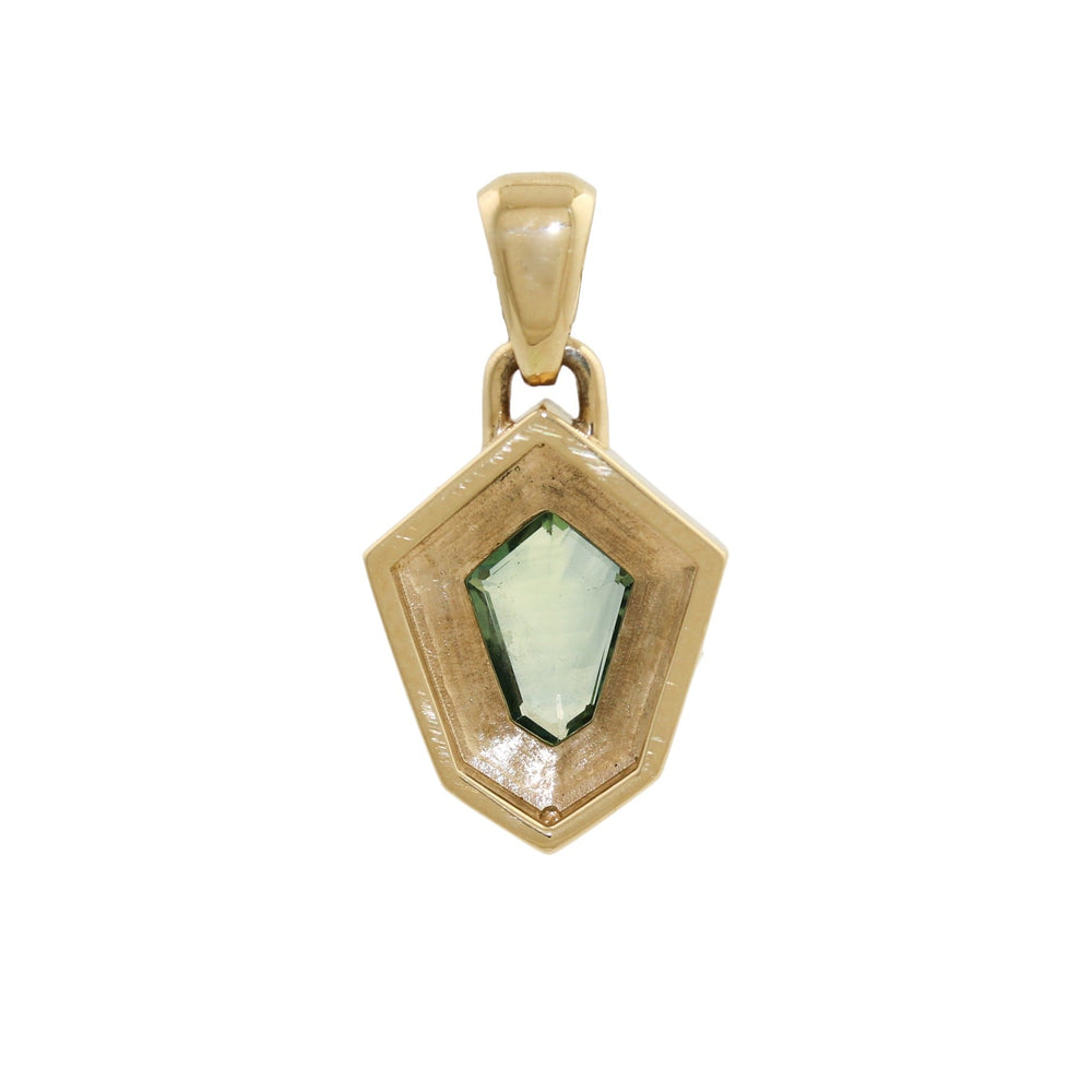 
                      
                        14k Art Deco Teal Sapphire Pendant - Kingdom Jewelry
                      
                    