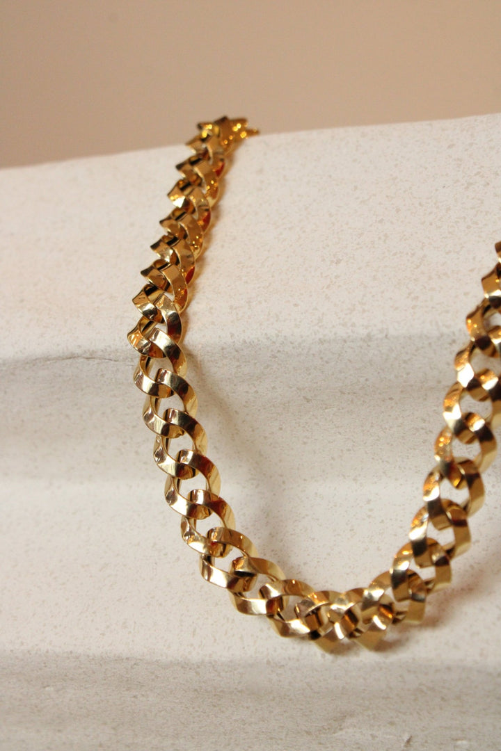 14K Chunky Chain Italian Semi - Hallow - Kingdom Jewelry