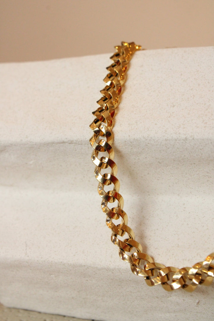14K Chunky Chain Italian Semi - Hallow - Kingdom Jewelry