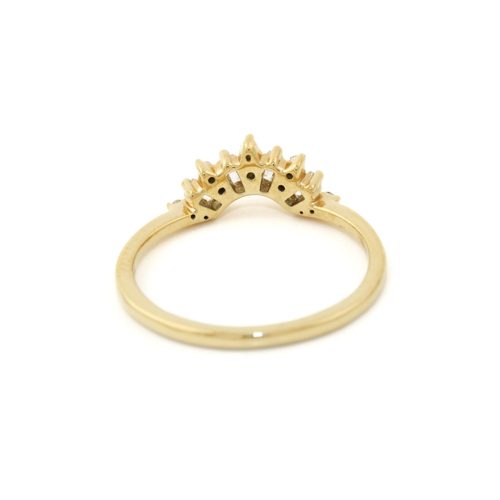 
                  
                    14k Gold x 1/5ct Lab Diamond Contour Tiara Band - Kingdom Jewelry
                  
                