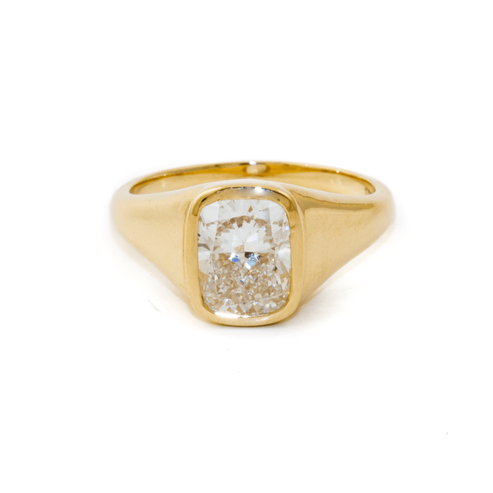 14k Gold x 2.01ct VVS2 E Lab Diamond Solitaire - Kingdom Jewelry