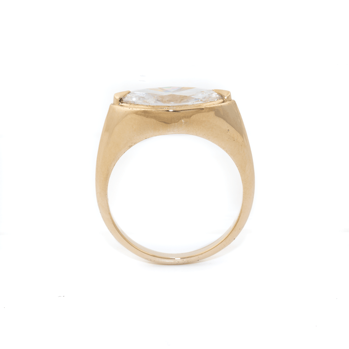 14k Gold x 2.11ct E VS1 Marquise Lab Diamond Solitaire - Kingdom Jewelry