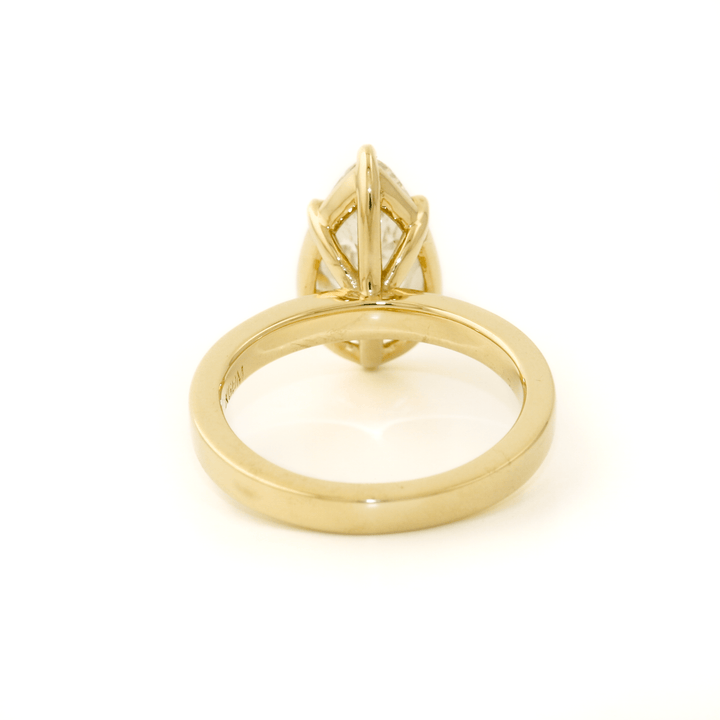 14k Gold x 2.70ct Teardrop Lab Diamond Solitaire Ring - Kingdom Jewelry