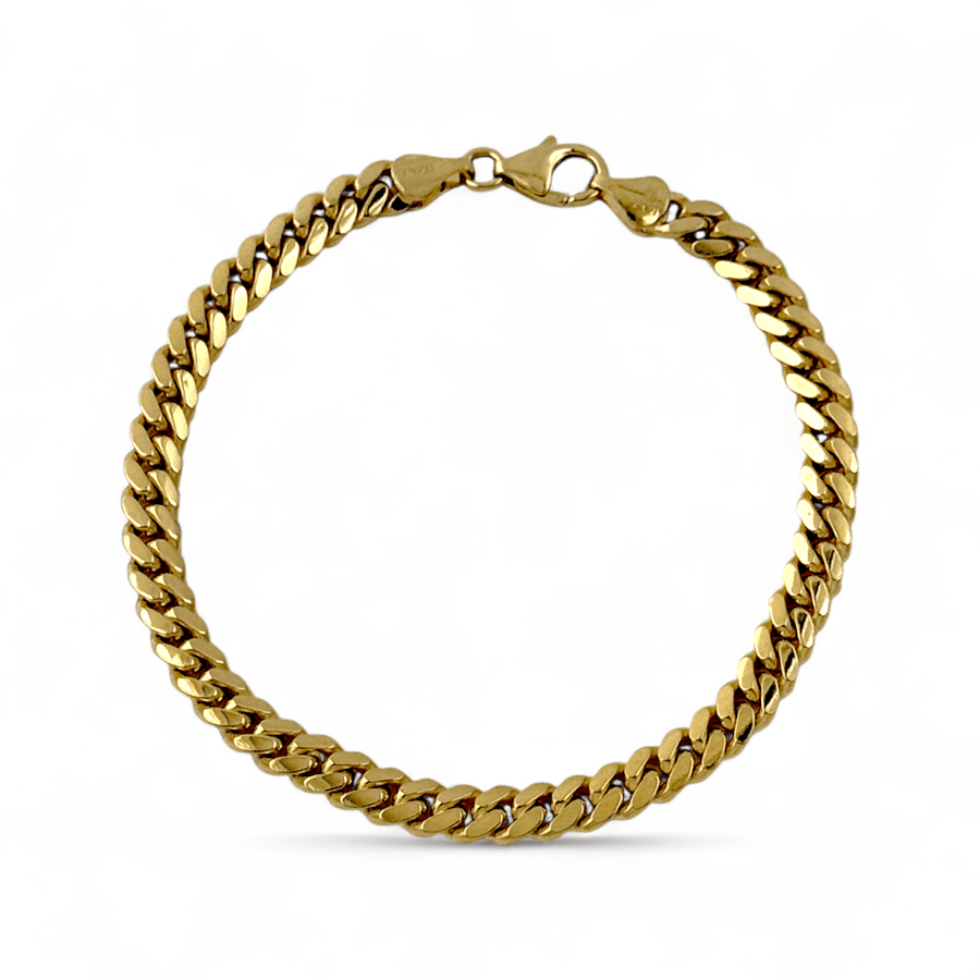 14k Gold x 6mm Cuban Link Chain Bracelet - Kingdom Jewelry