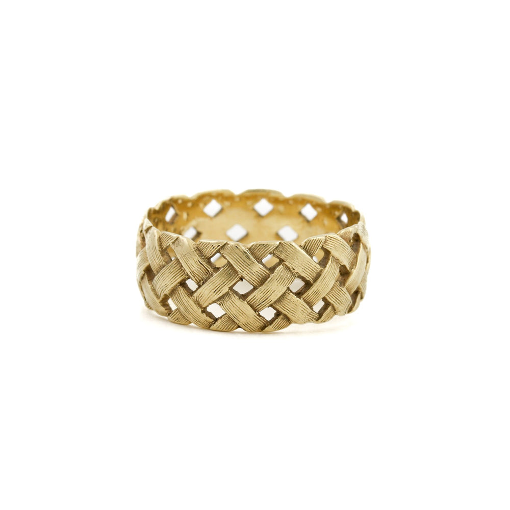 
                      
                        14k Gold x 8mm Wicker Basket Weave Band - Kingdom Jewelry
                      
                    