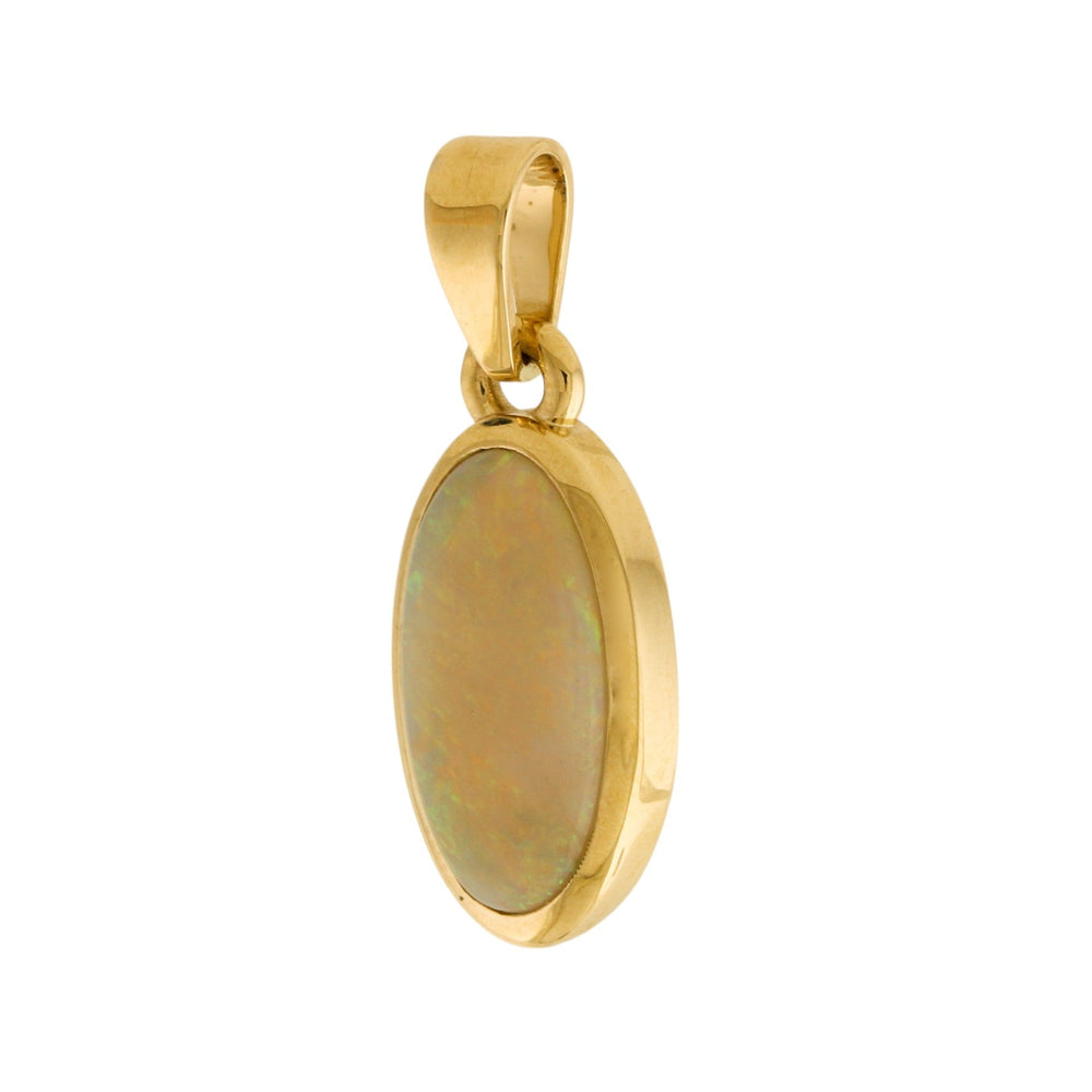 
                  
                    14k Gold x Australian Ellipse Bezel Pendant - Kingdom Jewelry
                  
                