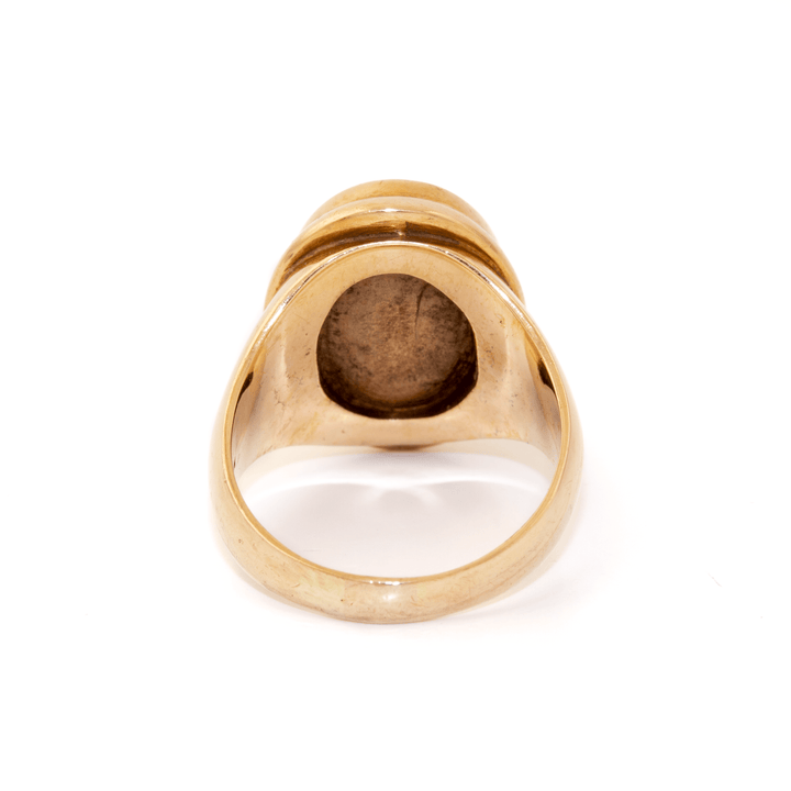 14k Gold x Classic Oval Bloodstone Signet - Kingdom Jewelry