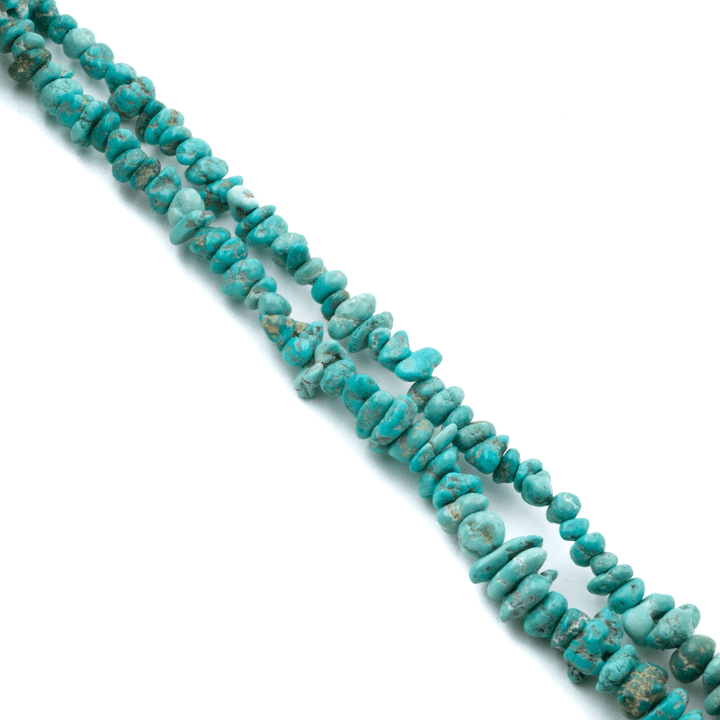 14k Gold x Craggy Lone Mountain Turquoise Nugget Necklace - Kingdom Jewelry