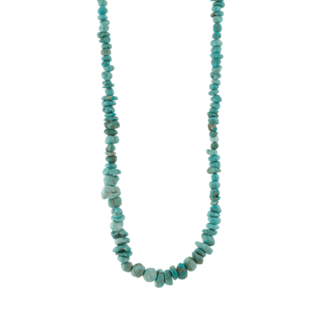 14k Gold x Craggy Lone Mountain Turquoise Nugget Necklace - Kingdom Jewelry