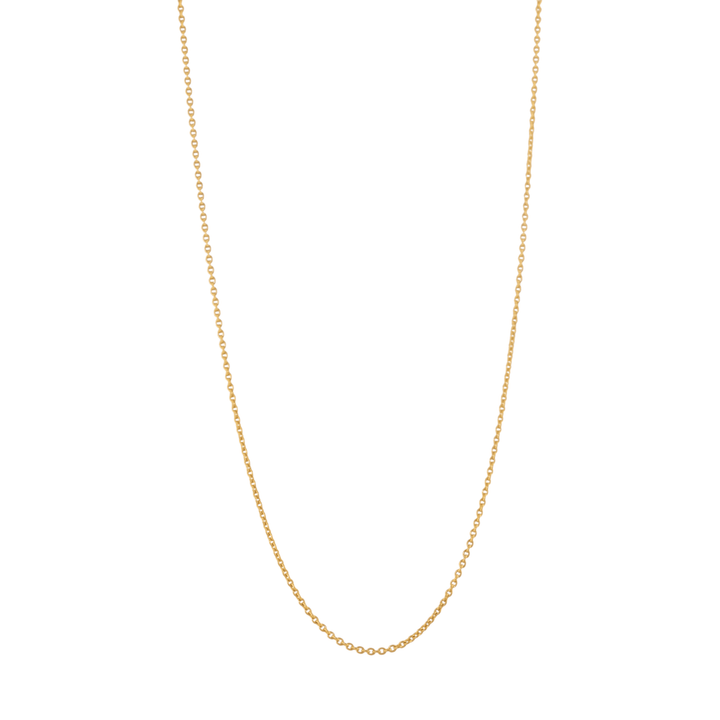14k Gold x Dainty 1mm Cable Link Chain Necklace - Kingdom Jewelry