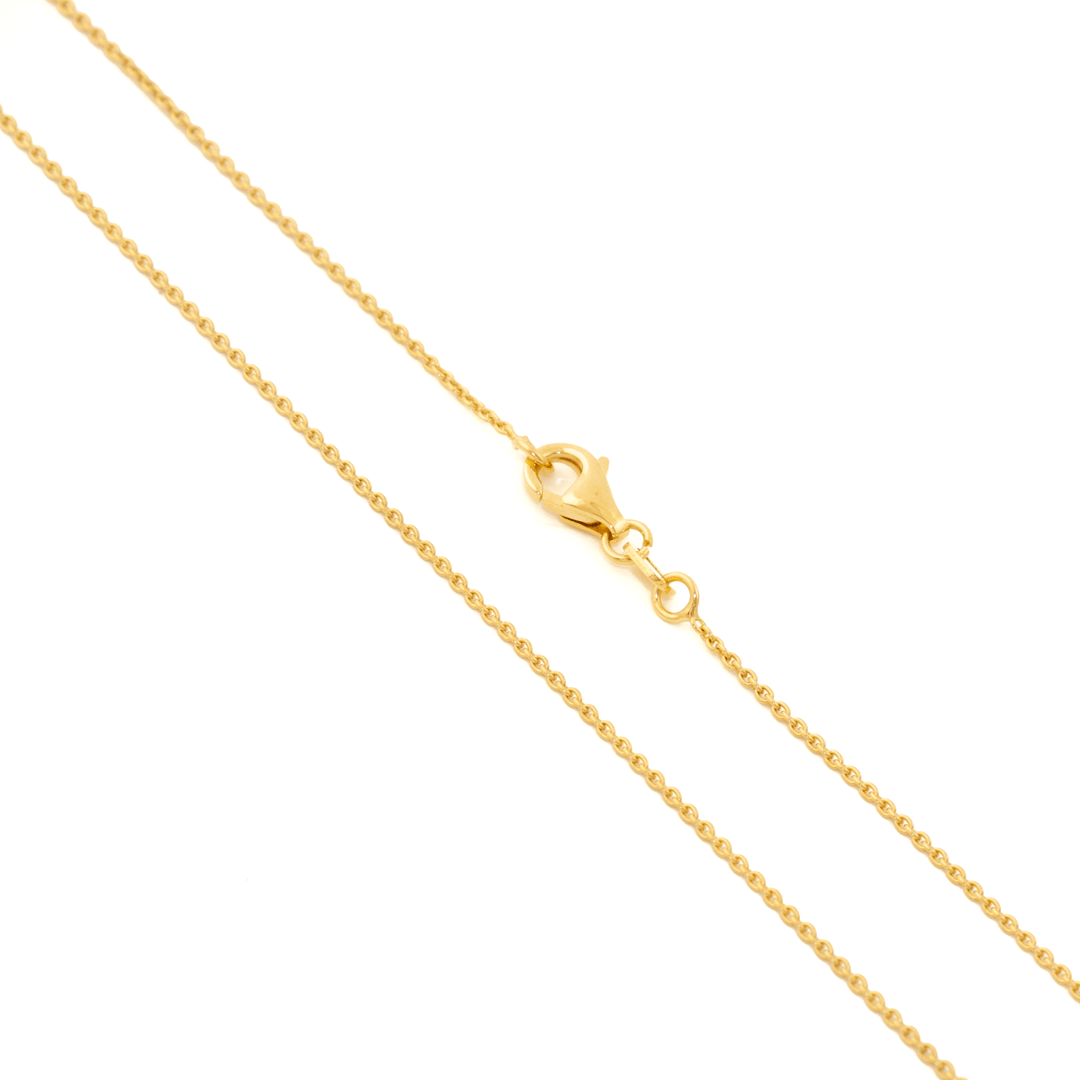 14k Gold x Dainty 1mm Cable Link Chain Necklace - Kingdom Jewelry
