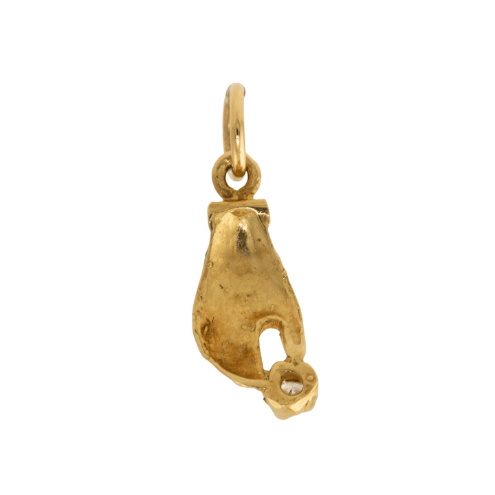 14k Gold x "Giving Hand" Melee Diamond Charm - Kingdom Jewelry