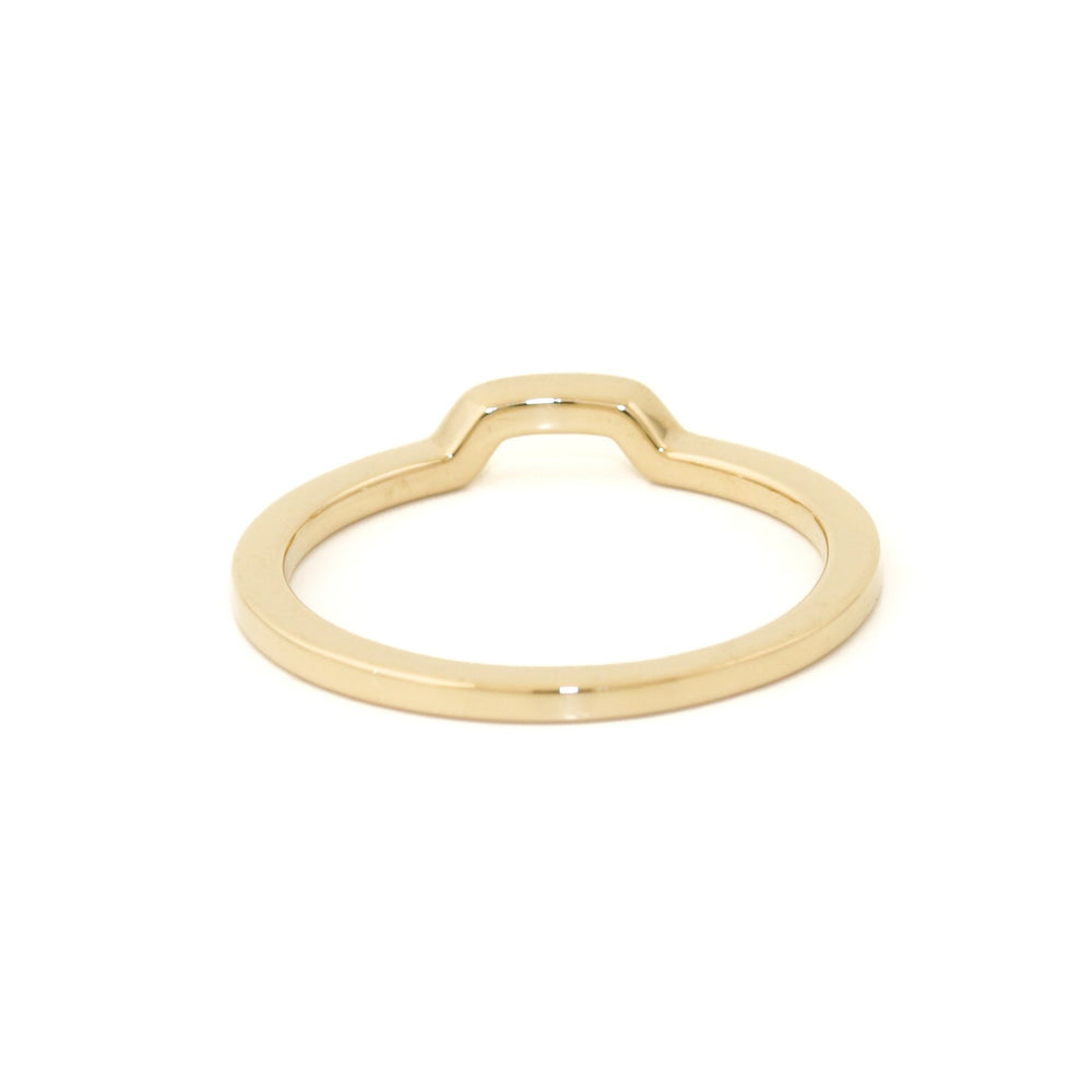 
                  
                    14k Gold x Half - Hex Contour Band - Kingdom Jewelry
                  
                