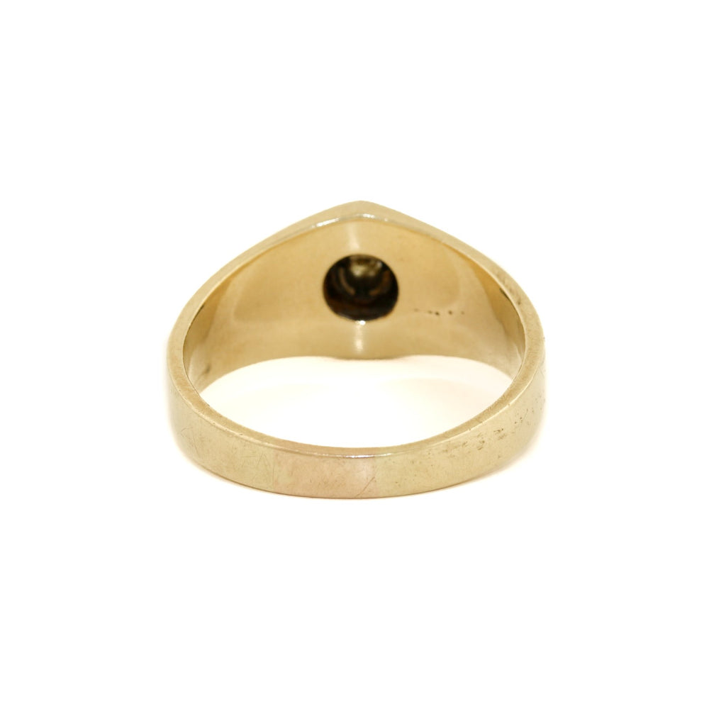 
                      
                        14k Gold x Hex Signet Diamond Ring - Kingdom Jewelry
                      
                    