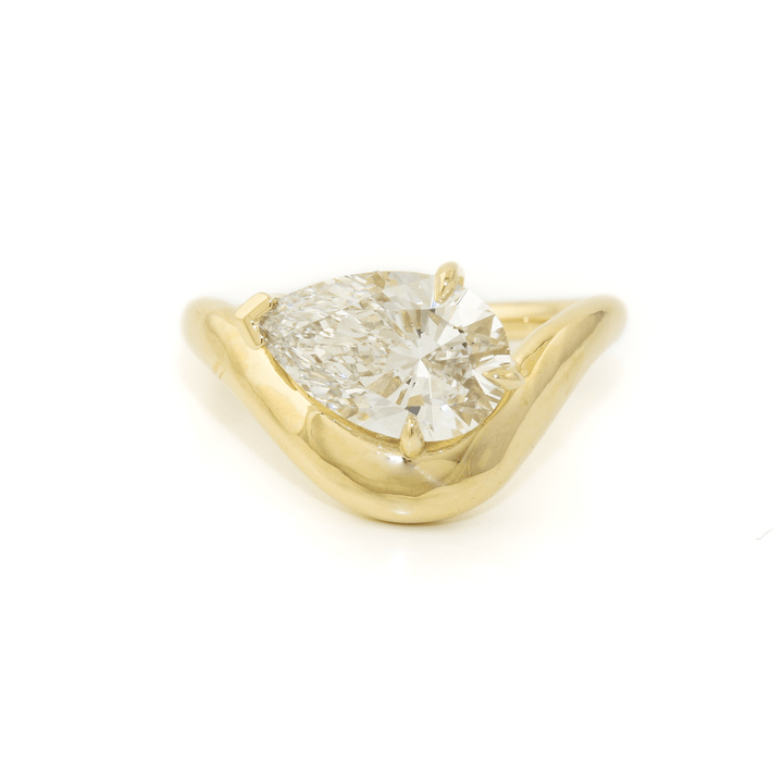 14k Gold x Horizon Pear Diamond Contour - Kingdom Jewelry