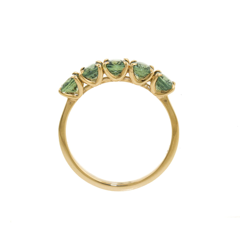 
                  
                    14K Gold x Ocean Teal Sapphire Band - Kingdom Jewelry
                  
                